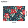 thumbnail image 4 of Yayeee Bath Rug for Bathroom Floor Non Slip Rectangle Fluffy Soft Absorbent Mat, 16"x24", Christmas Themed Leaves, 4 of 7