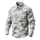 thumbnail image 2 of Ceisia Men's Loose Fit Vintage Urban Camouflage Print Long Sleeve Cotton Shirt Gray XXL Gifts, 2 of 3