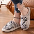 thumbnail image 3 of Mouse Printed Cotton Slippers, Cozy Warm Couple Home Slippers, Unisex, Non-Washable, Spring/Summer/Autumn/Winter, 3 of 6