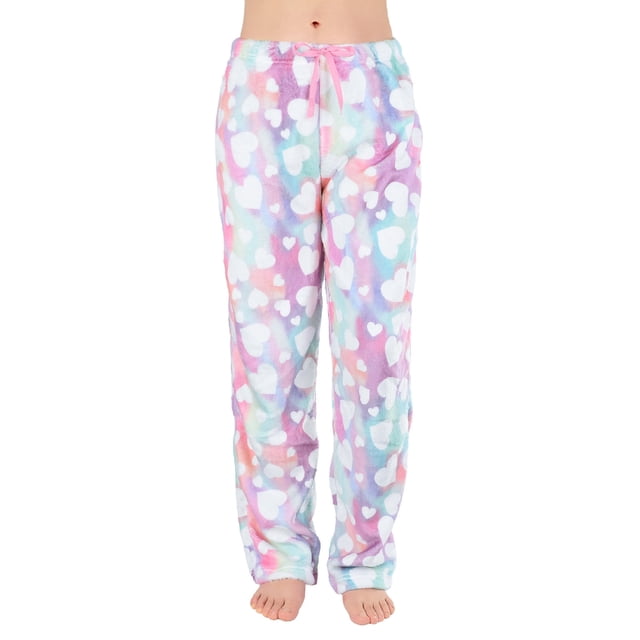 Pantalones de pijama Augper para mujer, cómodos, estampados, con bolsillos y cordón de algodón.