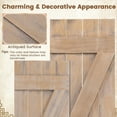 thumbnail image 6 of Costway Window Shutter 2 PCS Reclaimed Paulownia Wood Wall Decor with Antiqued Surface Light Brown, 6 of 10
