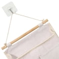 thumbnail image 3 of Bolsa de almacenamiento para colgar en la pared, 4 unidades, para colgar sobre la puerta, organizador para colgar en la pared, para archivadores, tela de lino y algodón impermeable, para sala de, 3 of 6