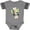 Football Heather and Smoke, variant on Inktastic He is Risen Cross with Script and Flowers Boys or Girls Baby Bodysuit