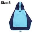 thumbnail image 2 of Chubasquero con capucha para perros, chaqueta impermeable portátil para mascotas, chubasquero para mascotas con tira reflectanteAzulNúmero ocho, 2 of 5