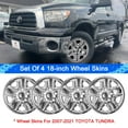 thumbnail image 2 of 18'' Wheel skins for 2007-2021 TOYOTA TUNDRA 18 inch Wheel Covers ; 4 Pack/Set；Chrome, 2 of 9