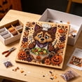 thumbnail image 2 of Halloween Pearl Art Kit, Cute Ghost 3D Diamond Art DIY Craft Kit with Resin Pearls, Halloween Wall Decor Painting for Beginners, Fall Home Decoration, Seasonal Party Activity & Handmade Gift, 2 of 6