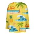 thumbnail image 5 of MEICHEN Women's Fashionable Casual Comfort Printed Sleeve Top Loose Summer T Shirts for Women, 5 of 5