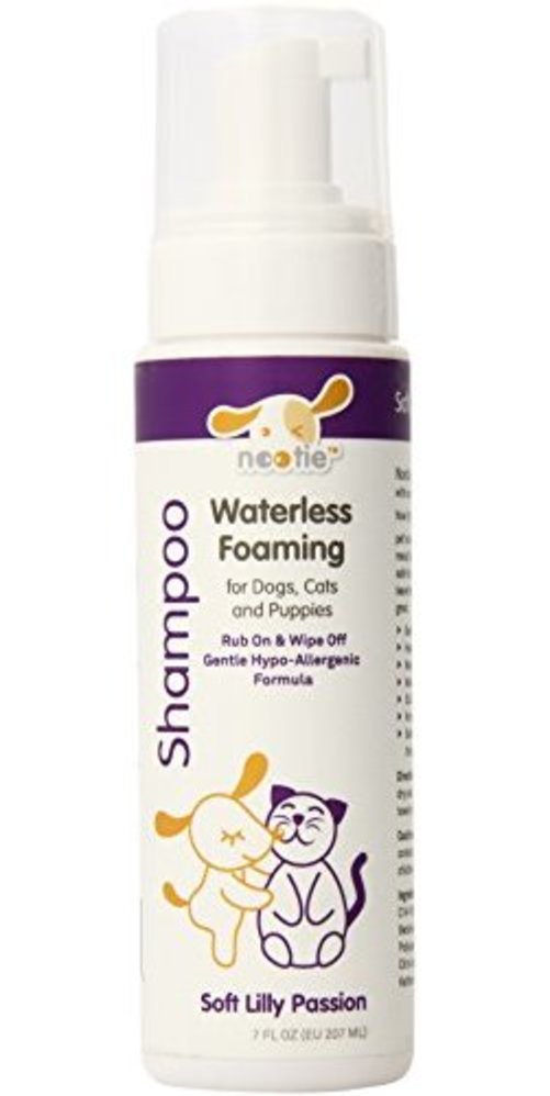 Nootie Foaming Waterless Shampoo for Dogs and Cats, 7Ounce, Soft Lily