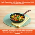 thumbnail image 5 of IMUSA 8in Black Stone Aluminum Speckled Nonstick Fry Pan with Wood Look Handle, Black, 5 of 9