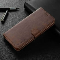 Dteck Samsung Galaxy S10 5G Case Luxury [PU Leather] Wallet Case, Handmade Protective Flip Folio Case with [Kickstand Function] and [Card Slots] for Galaxy S10 5G Brown