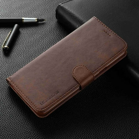 case s10 5g samsung galaxy wallet leather protective flip kickstand slots folio dteck pu function handmade luxury brown card