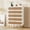 White, variant on Homhougo 5 Drawer Dresser for Bedroom, Rattan Chest of Drawers with Deep Drawers, Large Modern Double Dresser for Closet with Wide Top, Horizontal Wooden Dresser for Living Room, Kids Room, Natural