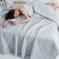 thumbnail image 5 of Under $25 Cool Silk Summer Quilt, Class A, Single/Double, Machine Washable, Air Conditioning Quilt, Gift, Thin Quilt, Solid Color Printed, Air Conditioning Quilt, Summer Quilt (200X230Cm, Silver Gray), 5 of 9