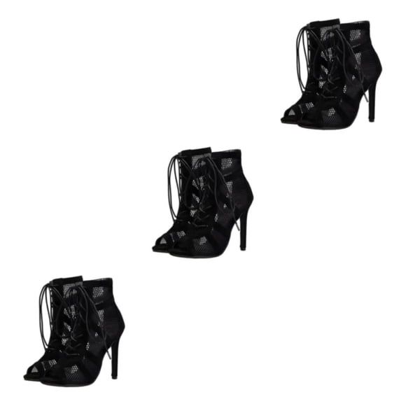 Sandalias de tacón alto Sonducket Flexibilidad y durabilidad para mujer Negro 39