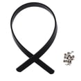 thumbnail image 2 of Correa de cuero Zulema para bolso de hombro negro, 2 of 4