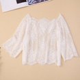 thumbnail image 6 of Rhuody Women Tops Short Sleeve Oktoberfest Crop Top Round Neck Regular Fit Solid Color Casual Tops Elegant Women'S Clothing White, 6 of 9