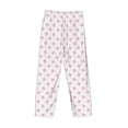 thumbnail image 3 of Lsque Animal Pink Color Paw Print Men's Pajama Pants, Lounge Pant - Comfortable Home Wear,Elastic Waistband, Stylish Design-X-Large, 3 of 9