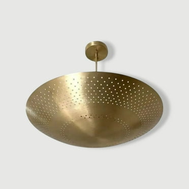 Mid Century 3 Light Stilnovo Style Modern chandelier Raw Brass ceiling Light Fix