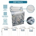thumbnail image 6 of Navy Blue Eucalyptus Table Runner - 60 Inch Long Watercolor Spring Weeping Botanical Cotton and Linen Blended Dress Scarves Farmhouse Table Runner for Kitchen Dining, Coffee Table, 13" x 60", 6 of 8