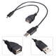 thumbnail image 4 of Adaptador Cable de Extensión OTG Power Splitter Micro USB a USB 11.8 Pulgadas Negro, 4 of 8