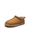 CHESTNUT-2, variant on Women's Suede Platform Slip-on Slippers Clog Winter Warm Shoes Grey Size 7 (Runs Small-Size Up!)