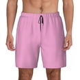 thumbnail image 2 of Goofa Pink Printed Men's Swim Trunks Board Shorts Quick Dry Mens Swimming Trunks with Compression Liner,Breathable Fit Hawaii Beach Shorts-XX-Large, 2 of 9
