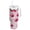 Watercolor Sparkling Cherries, variant on 40 oz Insulated Stainless Steel Tumbler Double Wall Stainless Steel Tumbler with 2-Way Drinking Snowflake and Feather Pattern