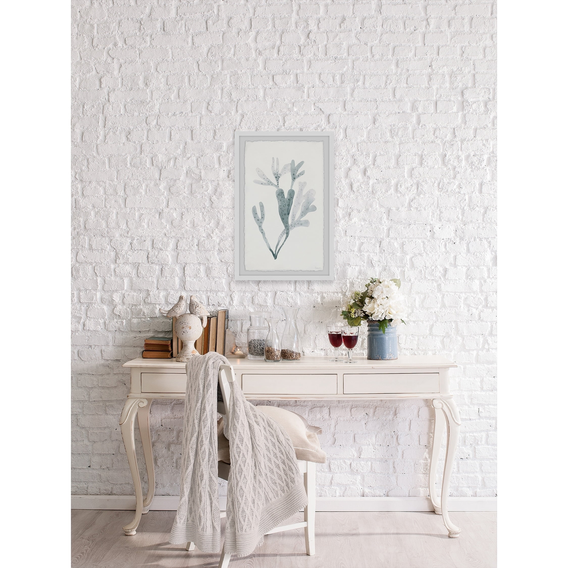Parvez Taj Blue Staghorn Framed Wall Art