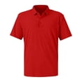 thumbnail image 3 of Polo Shirts for Men Cotton Pique Short Sleeve T-Shirts 3 Buttons UPF 50+ Collared Moisture Wicking Golf Polo Shirt,XL,Red, 3 of 10