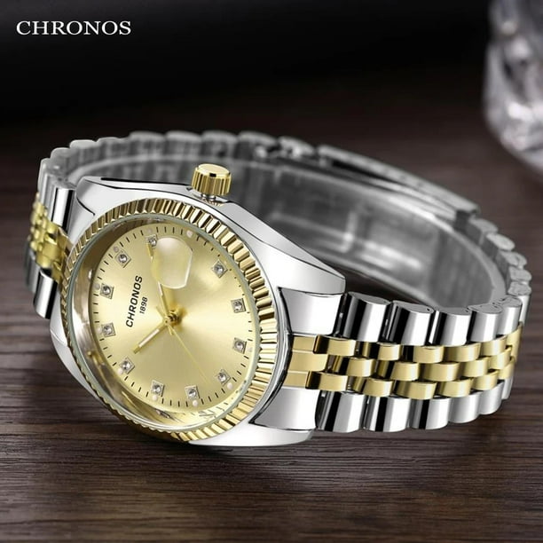 Two tone luxury watch sale