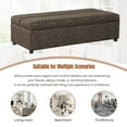 thumbnail image 4 of Harper & Bright Designs Full Size Folding Ottoman Sleeper Bed with Mattress, Linen Convertible Guest Bed, Black+ Gray, 4 of 9