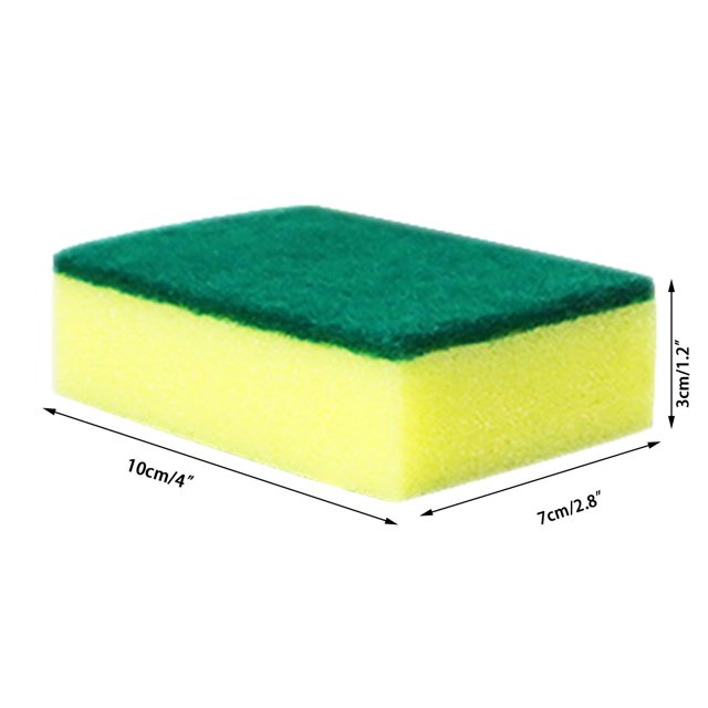 potrochi Kitchen Cleaning Sponges, Eco Non-scratch for Dish, Kitchen Sponges for Washing Dishes and Cleaning the Kitchen and Bath, Non-Scratch Sponge Safe for Non-Stick Cookware