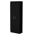 thumbnail image 2 of Black Wood 5 - Shelf Storage Cabinet for Kitchen to Optimize Storage Space, 2 of 4