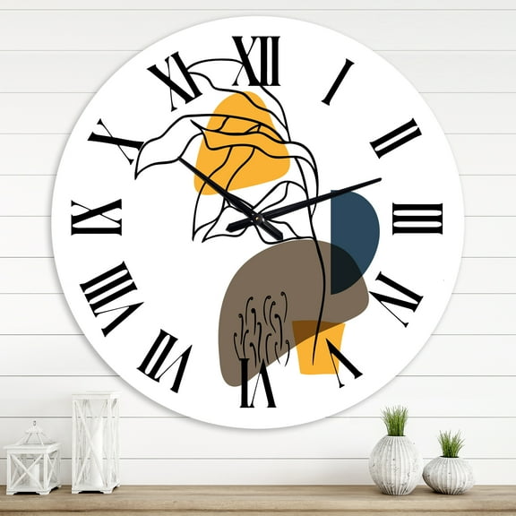 Designart 1 in Modern,Contemporary Wall Clock