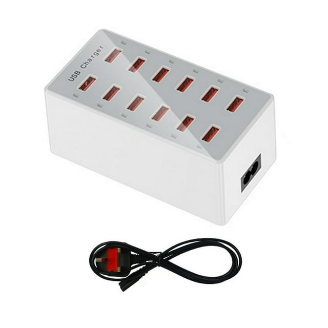 Prise de Charge Multi-Ports Charge Rapide Prise UK Chargeur USB pour Téléphone Mobile