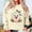 002 Beige, variant on Women's Halloween Spooky Sweatshirt Halloween Ghost Graphic Printed Tops Long Sleeve Round Neck Sweatshirts