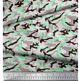 thumbnail image 2 of Soimoi Rayon Crepe Fabric Two Tone With White Camouflage Decor Fabric Printed Yard 46 Inch Wide, 2 of 3