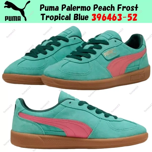 PU & MA Palermo Peach Frost Tropical Blue 396463-52 Men's Size