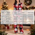 thumbnail image 3 of successthop Christmas Pjs Women 2 Piece Plaid Long Sleeve Snowflake Shirts Vacation Pants Holiday Sleepwear with Pockets, 3 of 6
