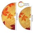 thumbnail image 5 of Autumn Maple Leaves Christmas Tree Skirt Stand Mat Waterproof Floor Protection Mat for Holiday Decoration, 5 of 6