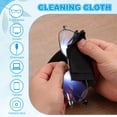 thumbnail image 4 of Uxcell Glasses Cleaning Cloth 7" x 5.6", Eyeglasses Polishing Cloth Soft Wipe Screen, Black 12 Pcs, 4 of 7