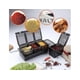 thumbnail image 3 of Juego de cajas para condimentos, 4 piezas, frascos para sal y especias, frascos para especias, recipientes para condimentos de cocina, frascos de almacenamiento con 4 cucharas, color negro, 3 of 5