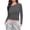 Dark Gray, variant on Stichou Womens Long Sleeve T Shirts Spring Fall Fashion 2026 Basic Crop Tops Going Out Outfits Y2k Blouses Dark Gray L