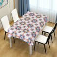 thumbnail image 4 of Yayeee Tablecloths 54" x 54" Rectangle Wrinkle Resistant Party Table Cover, Blue Abstract Pattern, 4 of 8