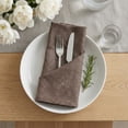 thumbnail image 4 of Unique Bargains 6 Pack Cotton Washable Reusable Dinner Napkins for Events Brown 18"x18", 4 of 6
