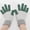 B_ Army Green, variant on Women Winter Gloves Thermal Warm Elastic Knitted Touchscreen Gloves Color Block Soft Clothes for Cold Weather Brown