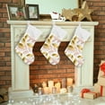 thumbnail image 6 of GZHJMY Gold Leaf Jacquard Christmas Stockings, Personalized Large Christmas Stocking, Cute Snowflake Stockings 18" for Xmas Decorations and Holiday Family Party Decor Xmas Gifts 2PCS, 6 of 7