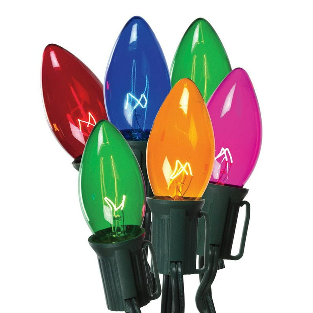 Celebrations Light Set 25 Lights MultiColored C9 Ul Listed Walmart