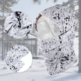 thumbnail image 4 of Unique Bargains 1 Pc Quick-drying Ice Silk Geometric Balaclava Face Mask Gray White, 4 of 5