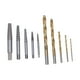 thumbnail image 1 of Juego De Broca Extractor De Tornillo, 10pcs 4241 HSS Hardware De Perno Dañado Del Perno Dañado Hardware Inverso Y Extracto De Perno Para Eliminar Tornillos Tirados, 1 of 7